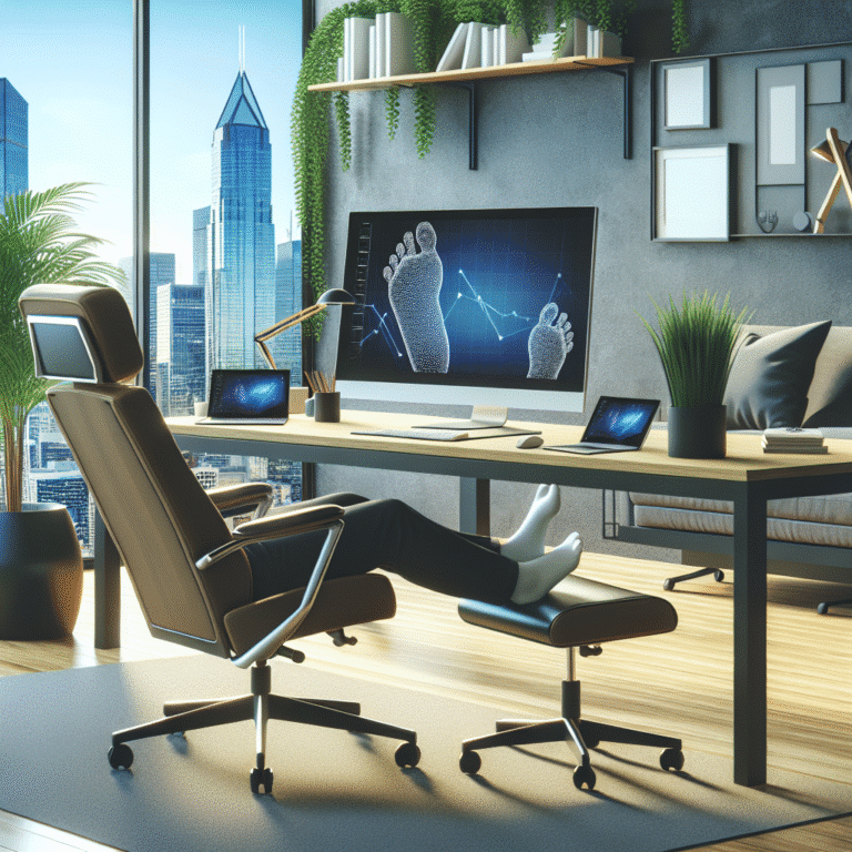 footrest for ergonomic workspace