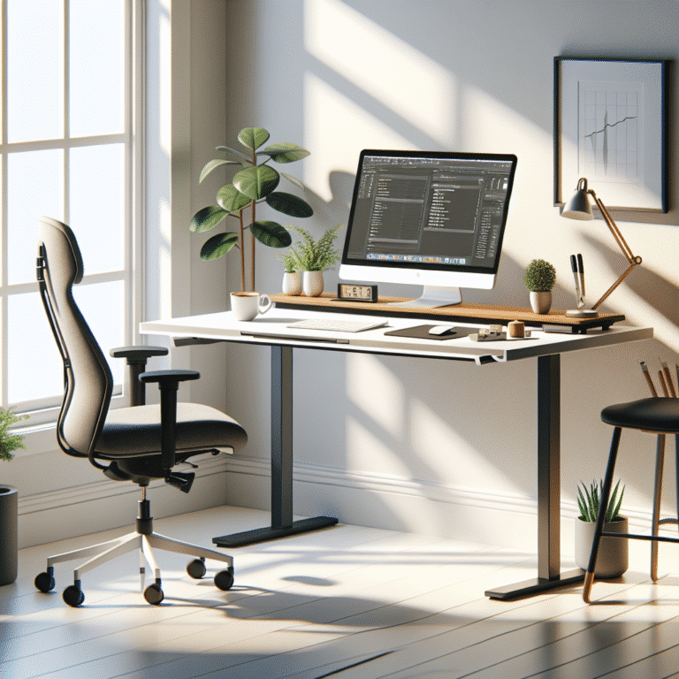 standing desk setup for home office